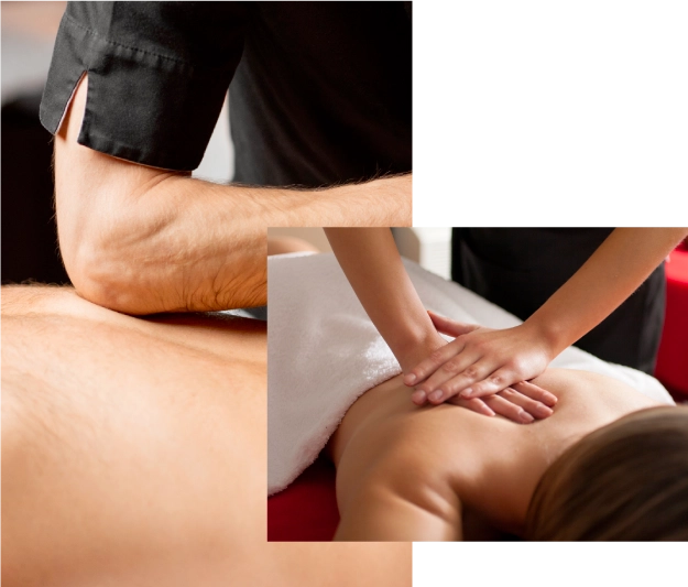 Adaptive pressure deep tissue massage therapy